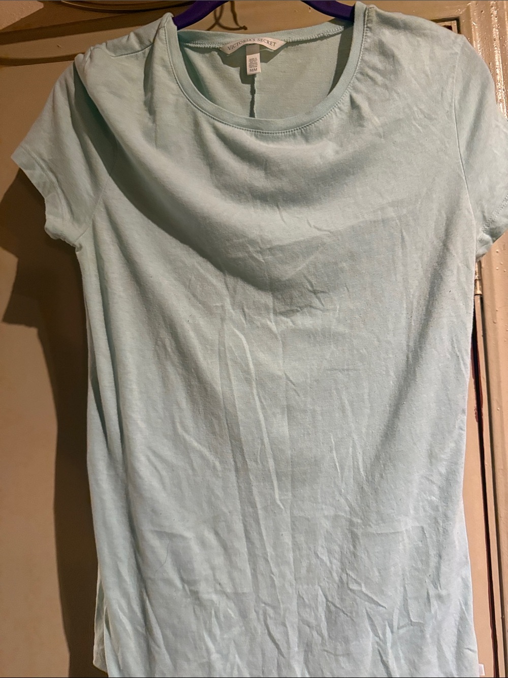 Victoria's Secret Pale Blue Short Sleeve Crewneck Tee